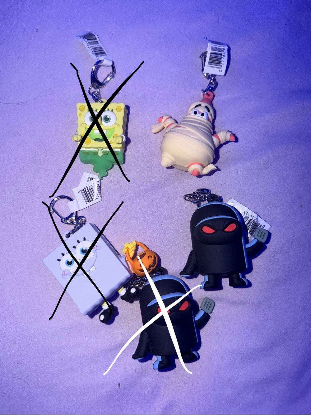 SpongeBob SquarePants Spirit Halloween keychains